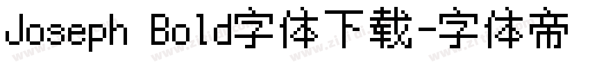 Joseph Bold字体下载字体转换